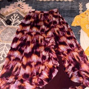 Old Navy Asymmetrical Purple Tie-Dye Skirt